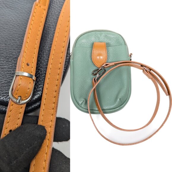 DIVINA FIRENZE Made in Italy His and Hers Leather Crossbody Set - Picture 15 of 16